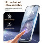 Opkiegrn Coque pour iPhone 13/iPhone 14 avec 2 Verre Trempé - Blanc | Magnétique, Compatible avec MagSafe, Antichoc, Antirayures