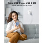 Chargeur USB C 45W, 2-Pack Prise USBC Chargeur Rapide pour Samsung Galaxy S26 S25 Ultra S24 S23 S22 S21 FE A57 A56 A55 A54 A37 A