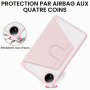 A-BEAUTY Coque Rotative pour Xiaomi Redmi Pad SE 8,7" 4G 2024 Rose | avec Porte-Stylet, Étui Rotation à 360 Degrés Support, Réve