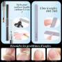 MELLIEX 152 Pièces Capsule Popit Ongle Kit, 5 Styles 15 Tailles Réutilisables Formes à Ongles en Polygel pour Mains & Pieds Débu