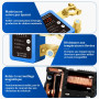 Coupe Circuit Batterie 12V, Coupe Circuit, Disjoncteur de Batterie Télécommandé Sans Fil, Interrupteur D'arrêt Automatique avec 