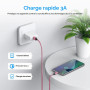 etguuds Câble USB C Rose 2Pack 1M, Câble Type C Charge Rapide Nylon Tressé | Câble Chargeur USB A vers USBC pour iPhone 17 16 15