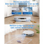 ECOVACS DEEBOT T50 Pro Omni Gen3 Robot Aspirateur Laveur 25000Pa 81mm AIVI | ZeroTangle 3.0, lavage 75°C séchage 45°C, station O