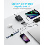 Anker Chargeur USB C 112W, Station 6 Ports | pour iPhone 16/16 Plus/16 Pro/16 Pro Max/Séries 15/14/ 13, MacBook Air, Pixel, Gala
