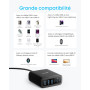 Anker Chargeur USB C 112W, Station 6 Ports | pour iPhone 16/16 Plus/16 Pro/16 Pro Max/Séries 15/14/ 13, MacBook Air, Pixel, Gala