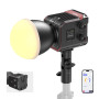SMALLRIG RC 100B Lampe Vidéo COB Bicolore 2700K-6500K, USB-C PD - 4893 | Plaque de Batterie Intégrée. Contrôle par APP pour Phot