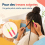 Latch Aiguilles Crochet, 2 Pièces Crochet Cheveux | Outil De Tissage Pour Tapis écharpes Pulls Chaussettes Fausse Locks, Dreadlo