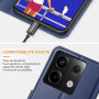 Ganbary Coque pour Xiaomi Redmi Note 13 Pro 5G (Pas pour 4G) / Poco X6 5G, [Housse en Cuir PU Premium] [Etui à Rabat] [Pochette 