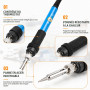 9 pièces Fer à Souder 60W, Soudure Électronique avec Température Réglable 200-450℃, 5 Pannes Soudure Précision, Interrupteur ON/