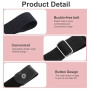 HJZHII Lot de 4 ceintures extensibles sans boucle pour homme et femme, ceinture réglable invisible pour jeans, pantalons, jupes