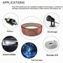 BTF-LIGHTING 10m RGB Câble d'extension électrique 3 broches 18AWG | Connexion de fil de lumière de bande LED Ligne de cordon à 3
