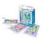 SentoSphère - AQUARELLUM MINI - PAPILLONS 4 PLANCHES - Kit peinture - Peinture Aquarellable Magique - A partir de 5 ans - fabriq