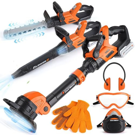 Outils de Jardin pour Enfants 3 en 1 -Rotofil Enfant,Tronconneuse,Souffleur | Jouet Enfant 3 Ans, Jeux Exterieur Enfant, Jouets