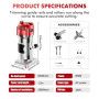 Défonceuse à Bois 800W, 30000RPM Affleureuse Électrique, Routeur à Bois Électrique, Fraiseuse à une Main avec 1 Fraise, Diamètre