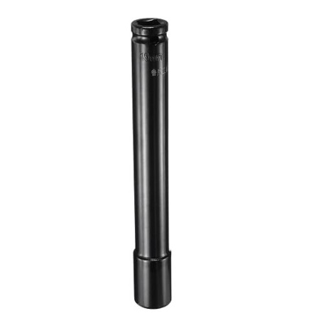 QUARKZMAN Douille À Choc Profonde 1/2" 19mm 200mm Acier À Haut Carbone Noir | Douille À Bascule, Pour Réparation Écrous, Entraîn