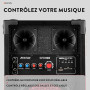 Fenton SPK-108 - Enceintes Actives 8 Pouces 2.0 8″ 400 W avec BT sans Fil, USB/SD et entrée Micro, ampli intégré & entrées USB/S