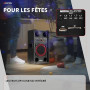 Fenton SPK-108 - Enceintes Actives 8 Pouces 2.0 8″ 400 W avec BT sans Fil, USB/SD et entrée Micro, ampli intégré & entrées USB/S