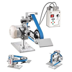 VEVOR Ponceuse à Bande Stationnaire 762x25,4 mm 550 W Backstand Mini, pour Coutellerie, Métallurgie, Travail Bois, Contrôle Vite