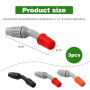 3 Plastique buses de pulvérisation, accessoires de pulvérisation d'irrigation de jardin,Accessoires De Remplacement De Pulvérisa
