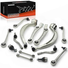 Frankberg 14x Kit de bras de suspension avant gauchedroit 8K0407693F | Compatible avec: A4 Avant 8K5, A5 Sportback 8TA, A5 8T3,
