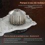 Frankberg Kit de courroie de distribution, courroie de distribution, pompe | Compatible avec: Jumpy VF7, Berlingo/Berlingo Premi