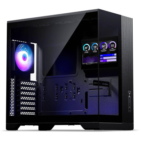 Phanteks XT V5 LCD PC-Geh?use, Midi-Tower, ATX, 7-Zoll-LCD, Tempered Glass - schwarz (PH-XT525VL_DBK01)
