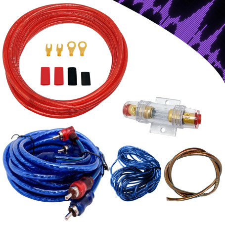 SZHUGEKI 10GA Cable Ampli Voiture, 4.5 Meter Kits de Fils de Caisson | Technologie de Réduction du Bruit Haute Fidélité,Reproduc