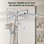 JUSTER Colonne de douche thermostatique,Effet,pluie 28 cm,Colonne de douche | Colonne douche thermostatique, pomme pluie 28cm, 3