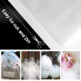 QINERSAW Tulle Blanc 30 cm x 91,5 m - Décoration Mariage, Table - Polyester - Ruban Bricolage, Tutu, Jupe, Artisanat, Fête, Cade