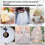 QINERSAW Tulle Blanc 30 cm x 91,5 m - Décoration Mariage, Table - Polyester - Ruban Bricolage, Tutu, Jupe, Artisanat, Fête, Cade