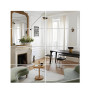 Lot de 4 miroirs autocollants pour murs, miroirs rectangulaires en acrylique HD, sans verre, incassable, pour maquillage, entraî