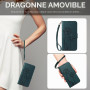 Bravoday Coque pour Samsung Galaxy A05S, Housse en Cuir PU Premium Etui à Rabat Pochette de Portefeuille avec Porte Carte Étui d