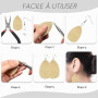 TOAOB 1150pcs Crochets de Boucles d'oreilles en Kit Loisirs Créatifs Multicolores 18mm et 4mm Anneaux de Sauter avec 200pcs Ferm