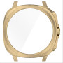 GIOPUEY Coque Compatible avec Samsung Galaxy Watch 7 40MM, Film de Protection en Verre + Cadre en Plastique Dur, Samsung Galaxy 