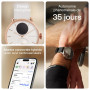 Withings ScanWatch 2, Montre Hybride Connectée, ECG,38 mm, Or Rose | ECG avec détection de FA, score de sommeil, 40+ activités d