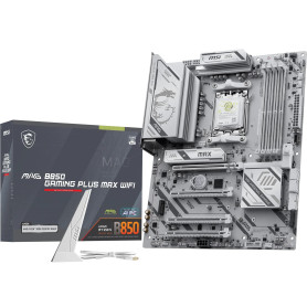 MSI MAG B850 Gaming Plus Max WiFi Carte mère ATX, AM5 | Pour AMD Ryzen 9000/8000/7000, DDR5 Memory Boost (OC jusqu'à 8200+ MT/s)