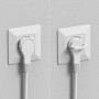 Electraline 32040 Bloc 3 prises avec interrupteur/fiche plate 1,5 m Blanc