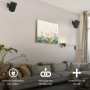 Sound Bass Support mural ERA100 orientable, noir, 1 pc | Compatible Sonos ERA100 & ERA 100 SL | Installation facile | Kit de mon