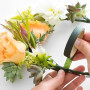 XFentech Lot de 3 Ruban de Fleuriste - Vert Foncé Rouleaux de Ruban Adhésif en Papier Floral Rubans de Fleuriste Bande de Fleur