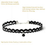 Kiszu Ensemble de colliers ras-du-cou noirs classiques en velours gothique avec pendentif punk pour femmes et filles avec sac de