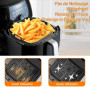 2psc 17cm Moule Air Fryer pour Philips 4.1L Airfryer Série HD9252/90 | Silicone Plat Air Fryer pour Series 5000 4.1L HD9255-80,