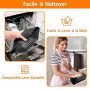 2psc 17cm Moule Air Fryer pour Philips 4.1L Airfryer Série HD9252/90 | Silicone Plat Air Fryer pour Series 5000 4.1L HD9255-80,
