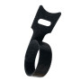 Oksdown Lot de 50 Noir Attaches de Câble Sangle Réutilisable Scratch Serre Câble Bande avec Crochet et Boucle pour la Gestion de