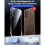 LeYi pour Coque de Telephone Samsung Galaxy A57 5G avec 2 Verre Trempé | Transparente Ultra Mince Coque Téléphone Anti-jaunissem