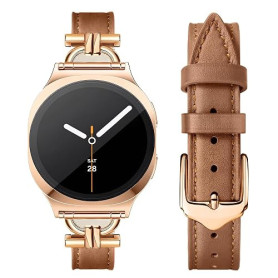 Ocaer Compatible avec Samsung Galaxy Watch 9/8/7/FE/6/5/4 40 mm 44 mm, 8 Classic 46 mm, bracelet fin en cuir pour Galaxy Watch 6