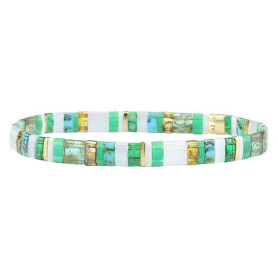 KELITCH Star Charm Bracelet Tila Stretch Bracelet Femme Amitié Bracelet Bijoux