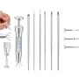 AceFun Lot outil extracteur piercing pince 16G 18G 20G dévisseur boule piercing broche insertion filetage interne filetage exter