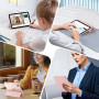 MoKo Coque pour iPad Mini 7 A17 Pro 2024, iPad Mini 6e Gén 2021 8,3 Pouces | Pour iPad Mini Coque avec Porte-Stylet, Léger Étui 