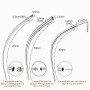 Ensemble d'outils d'insertion de piercing en acier inoxydable avec 6 aiguilles interchangeables, applicateur de boucles d'oreill