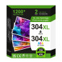 304XL Cartouches d'impression pour HP 304 Remplacement pour Original HP 304 Cartouches Noir et Couleur pour HP Envy 5000 5030 50